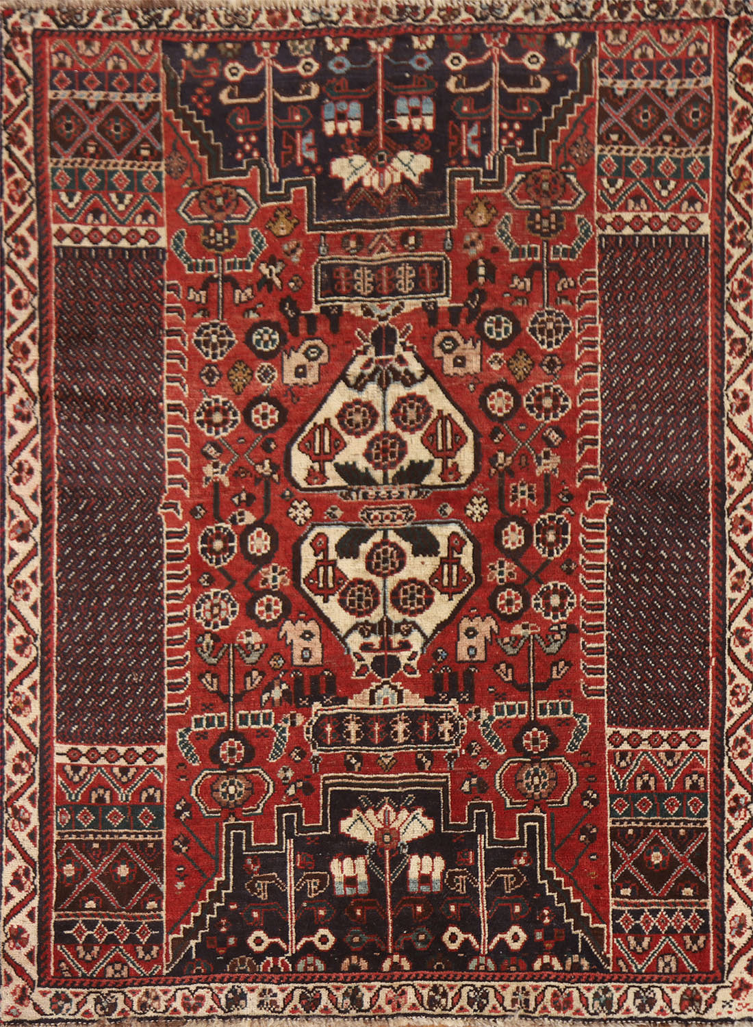Tribal Shiraz Persian Rug 4x5