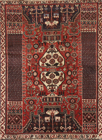 Tribal Shiraz Persian Rug 4x5
