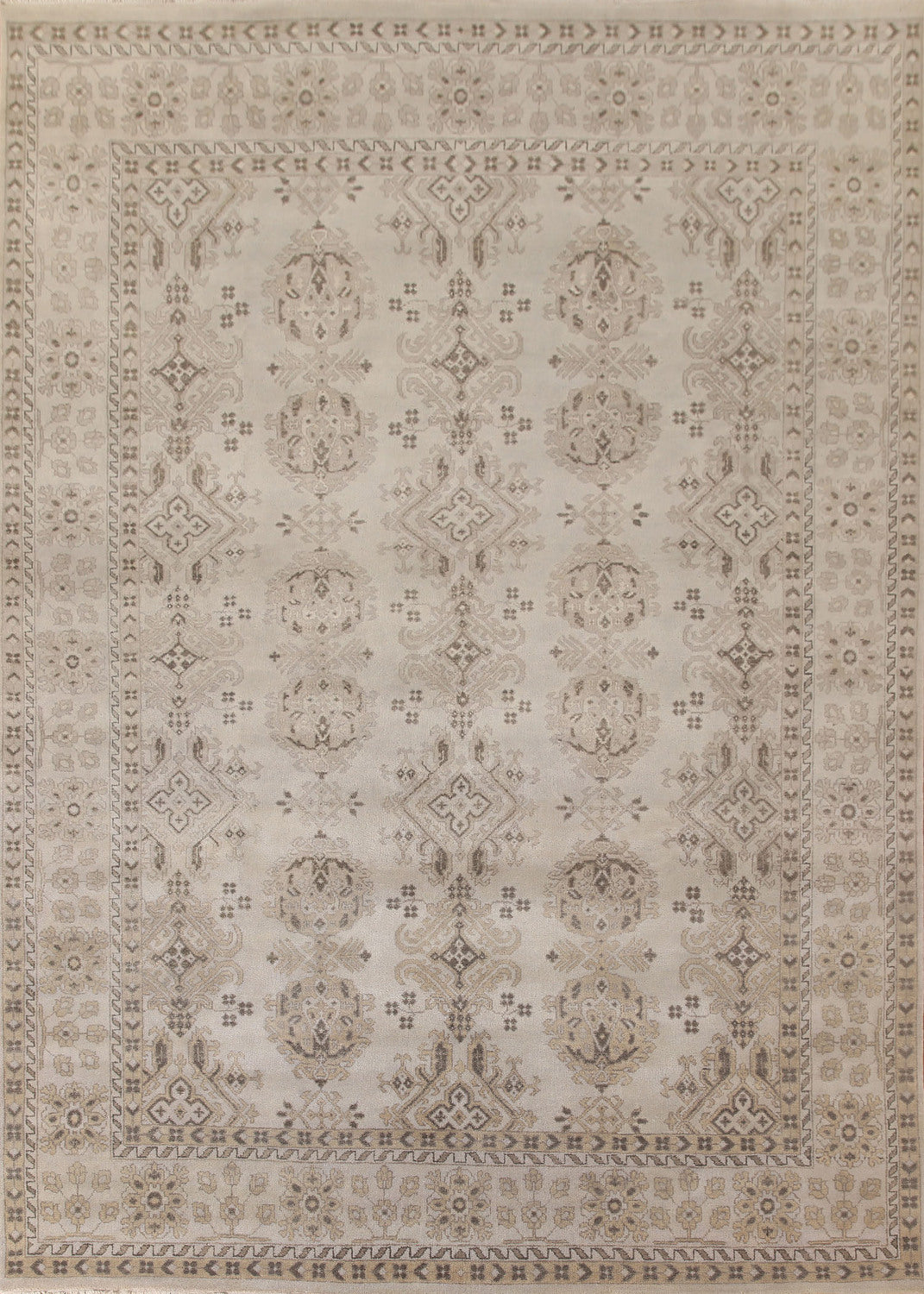 Geometric Oushak Oriental Area Rug 9x12