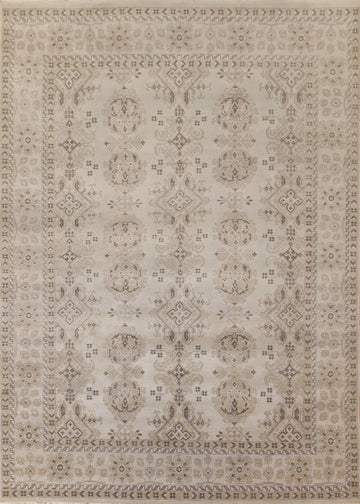 Geometric Oushak Oriental Area Rug 9x12