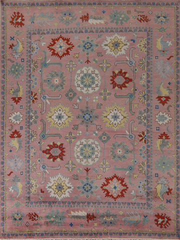 All-Over Pink Oushak Oriental Area Rug 8x10