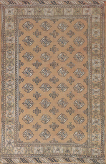 Vintage Geometric Bokhara Oriental Area Rug 7x10
