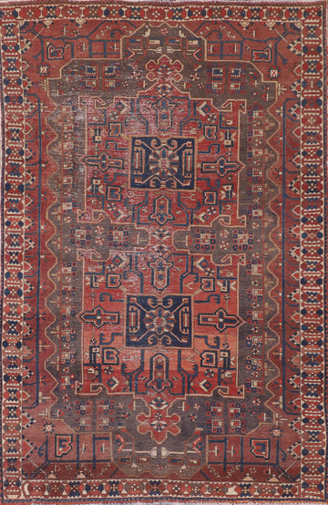 Geometric Bakhtiari Persian Area Rug 6x10