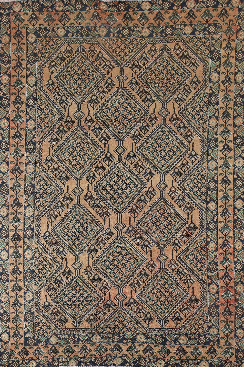 Handmade Bakhtiari Persian Area Rug 7x10