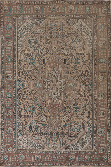 Geometric Tabriz Persian Area Rug 6x9