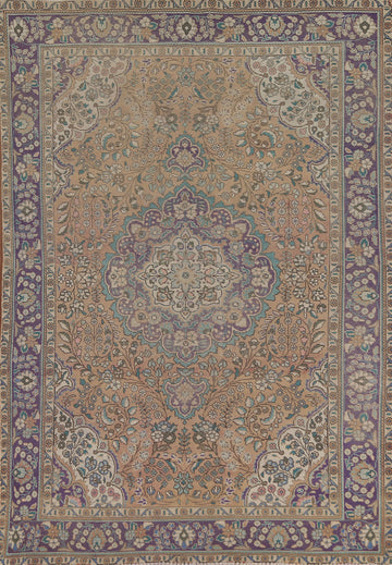 Handmade Wool Tabriz Persian Area Rug 7x10