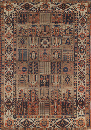 Garden Design Bakhtiari Persian Area Rug 7x10