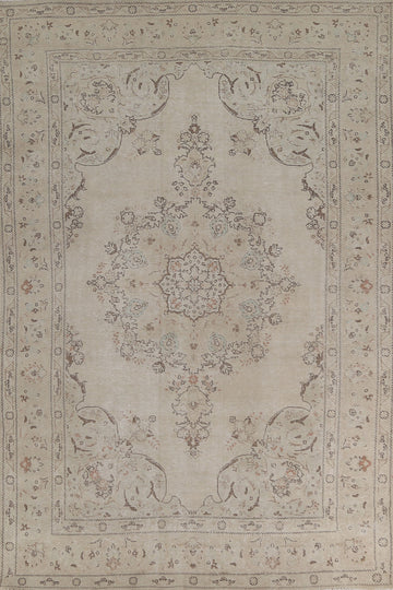 Distressed Wool Persian Area Rug 7x10