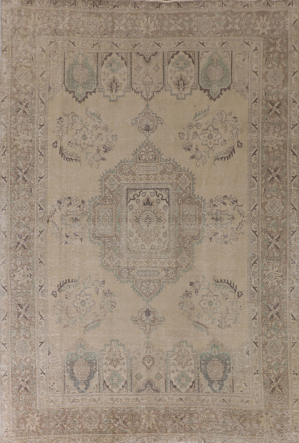 Distressed Tabriz Persian Area Rug 8x11
