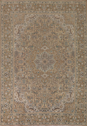 Geometric Tabriz Persian Area Rug 7x10