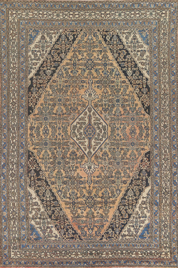 Geometric Hamedan Persian Area Rug 9x12