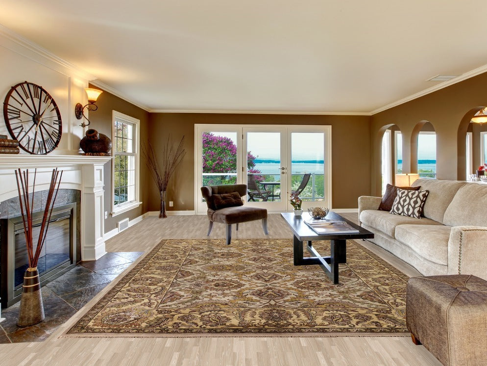 All-Over Floral Agra Indian Area Rug 9x12
