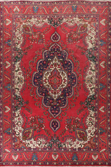 Handmade Wool Tabriz Persian Area Rug 10x13