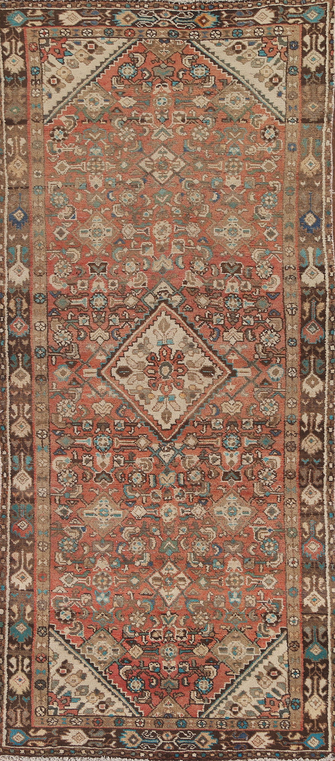 Geometric Hamedan Persian Runner Rug 3x10