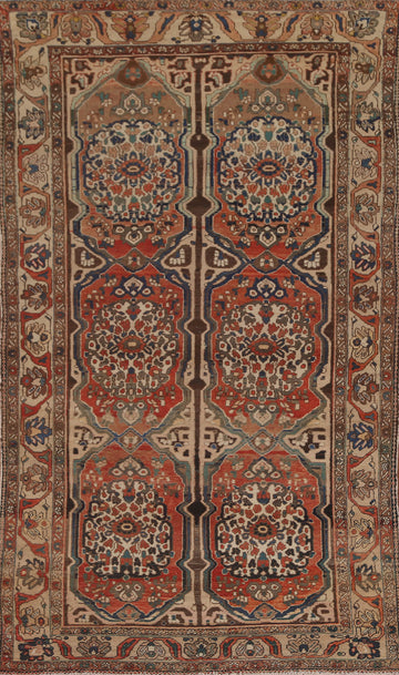 Vegetable Dye Bakhtiari Persian Area Rug 5x10