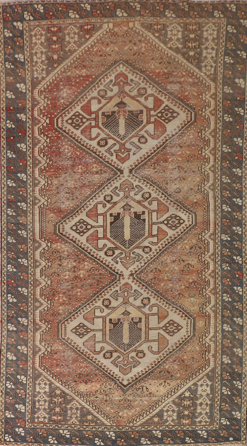 Geometric Bakhtiari Persian Area Rug 5x10