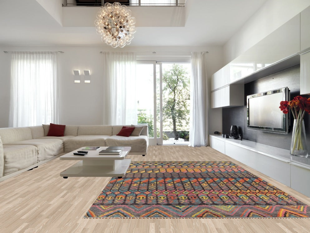 Geometric Moroccan Large Oriental Rug 10x15