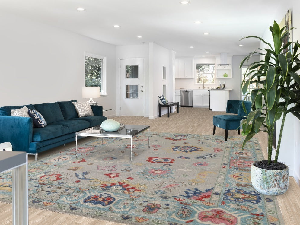 All-Over Oushak Oriental Area Rug 9x12