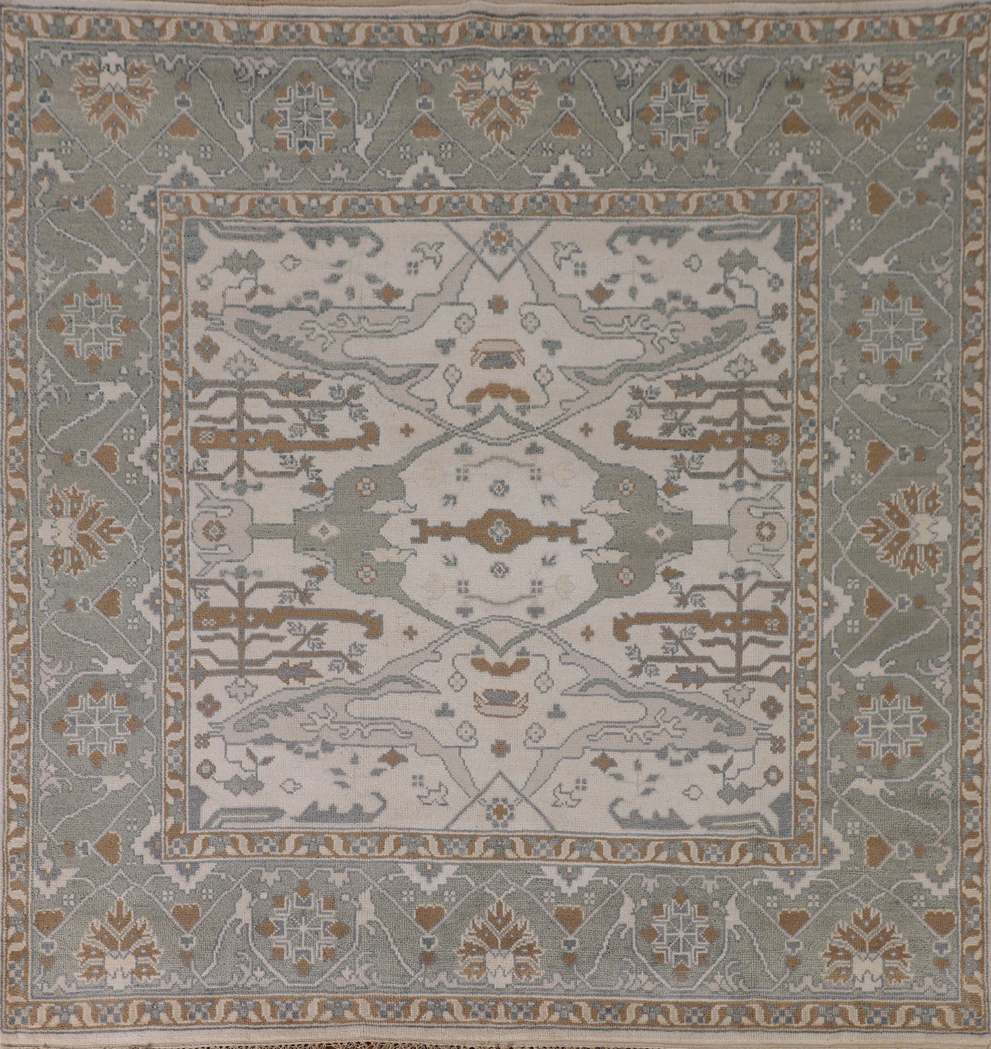 Handmade Wool Oushak Square Area Rug 8x8