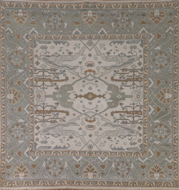 Handmade Wool Oushak Square Area Rug 8x8