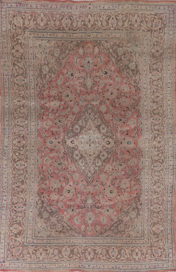 Traditional Mashad Persian Area Rug 6x10