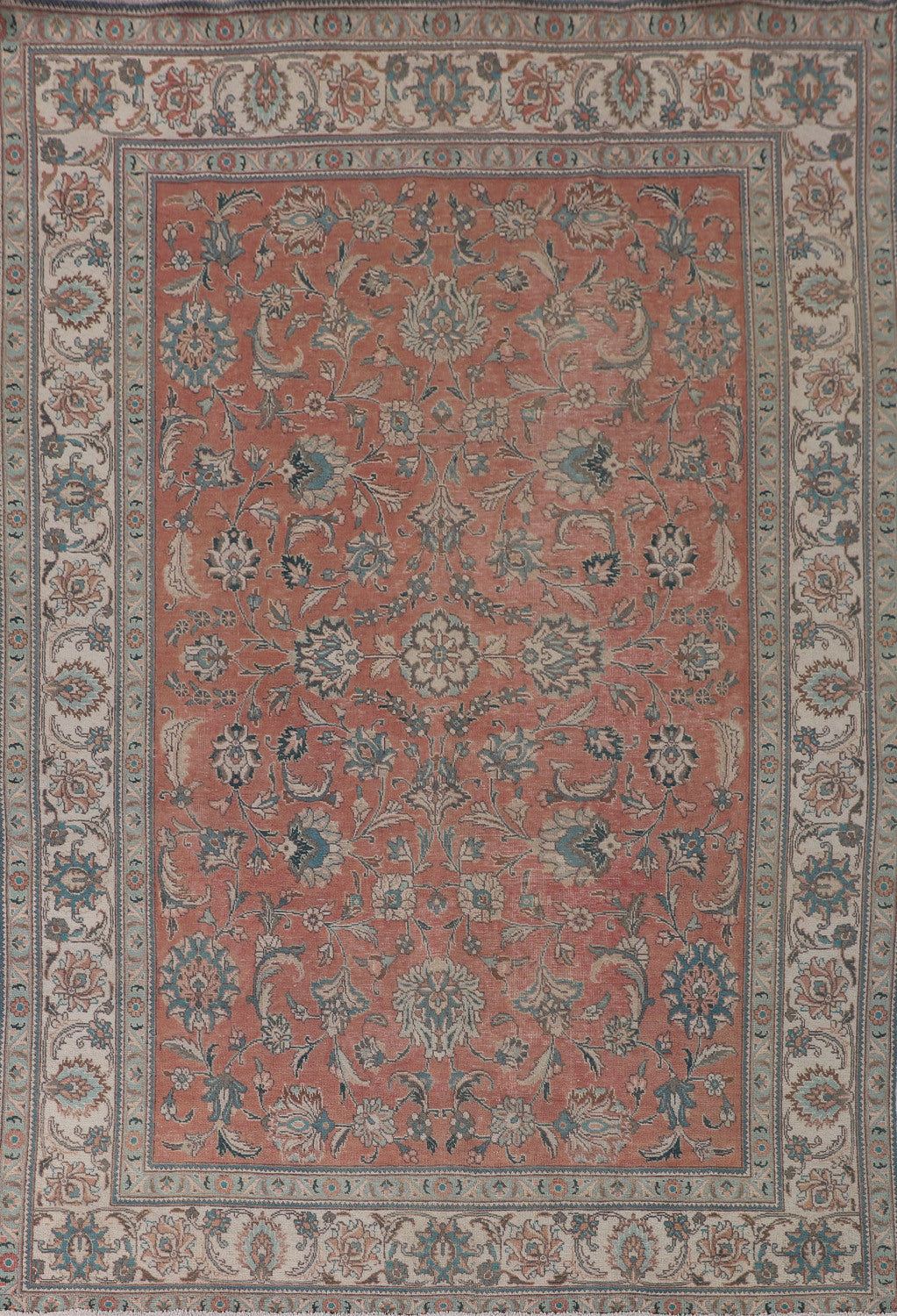 All-Over Floral Tabriz Persian Area Rug 8x11