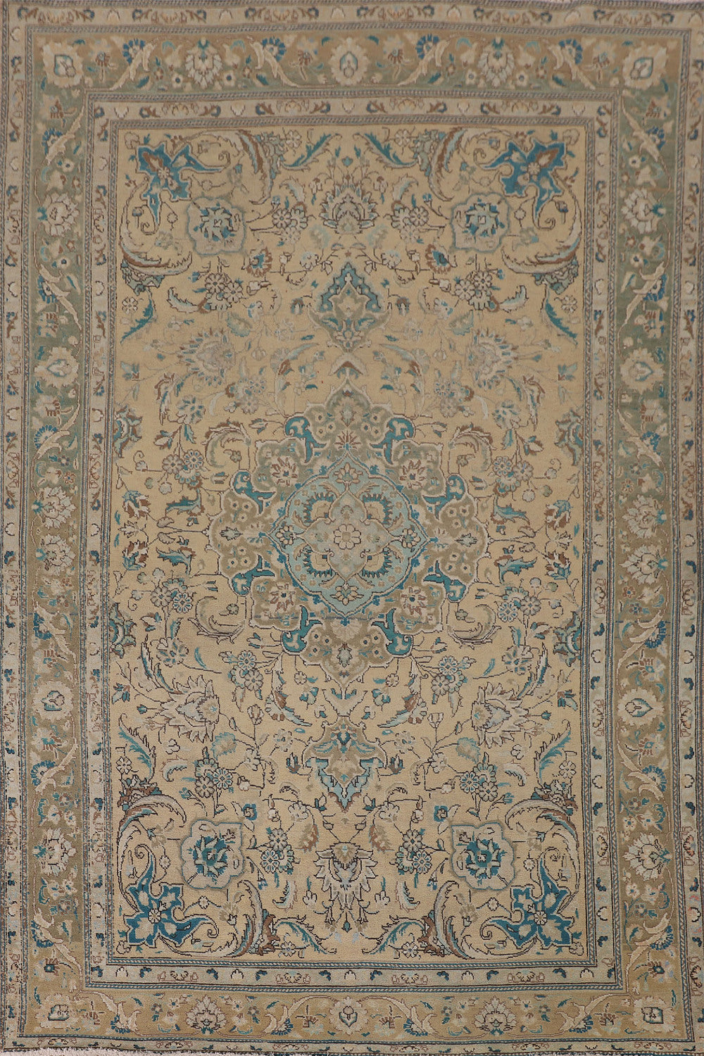 Distressed Tabriz Persian Area Rug 7x10