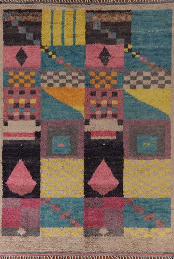 Geometric Plush Moroccan Oriental Area Rug 8x11