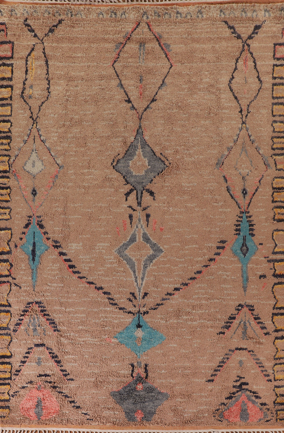 Handmade Plush Moroccan Oriental Area Rug 9x13
