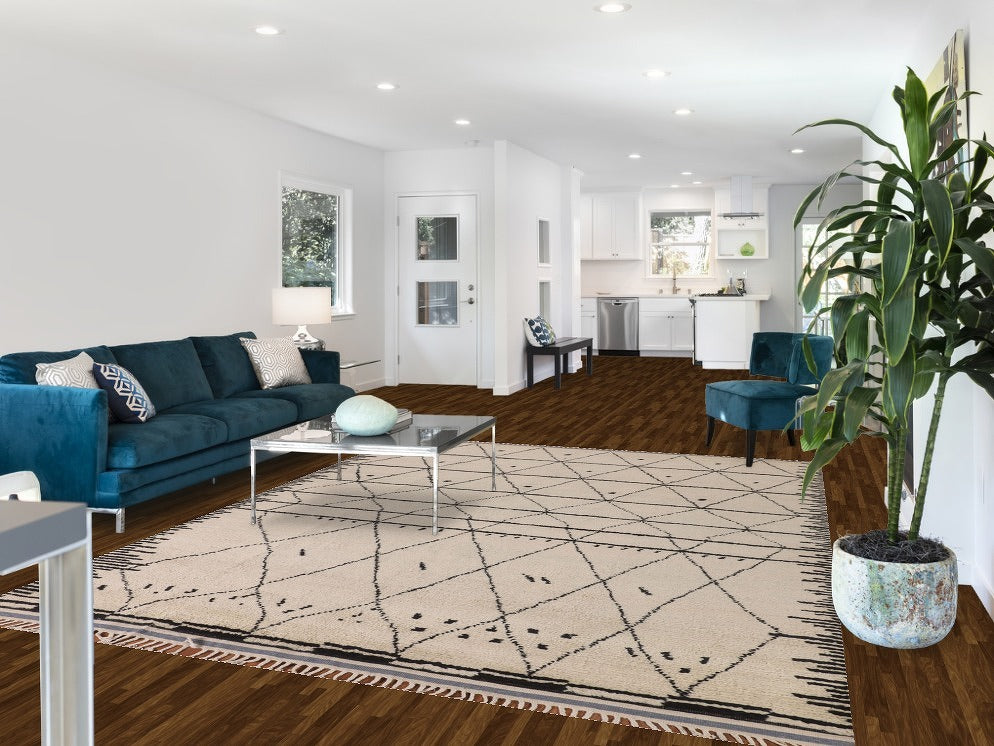 Trellis Moroccan Living Room Area Rug 8x10