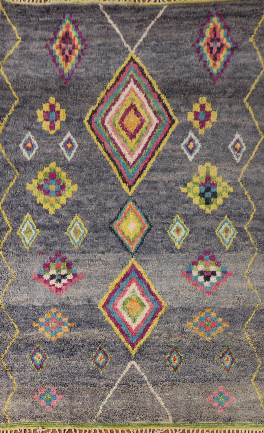 Geometric Moroccan Living Room Area Rug 7x11