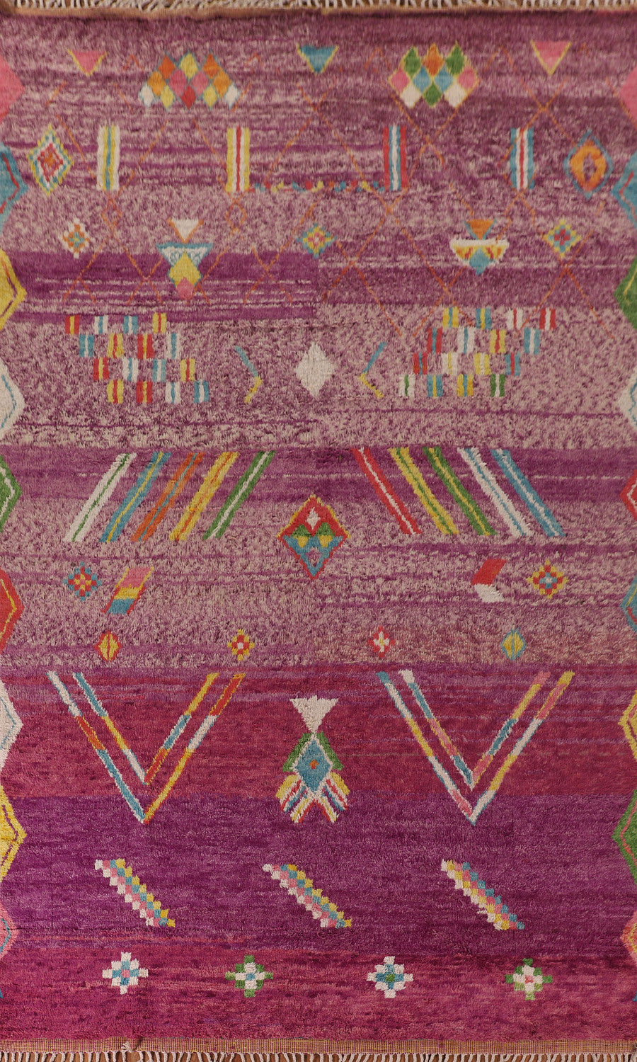 Tribal Moroccan Oriental Large Rug 10x15