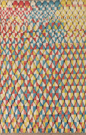 All-Over Moroccan Living Room Area Rug 9x13