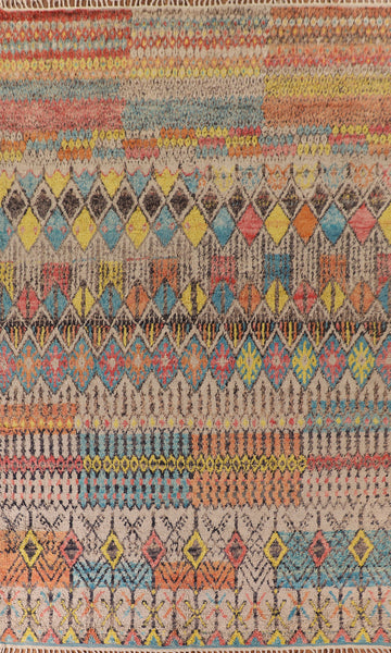 Colorful Trellis Moroccan Oriental Area Rug 9x15