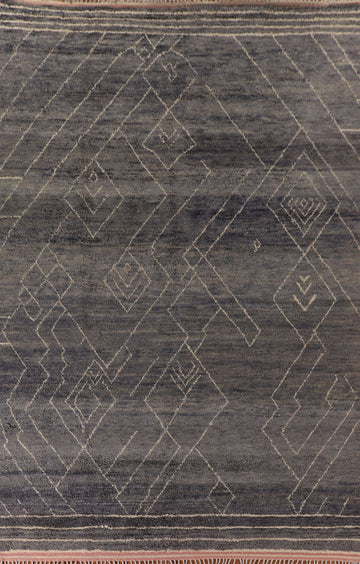 Geometric Moroccan Large Oriental Rug 10x15