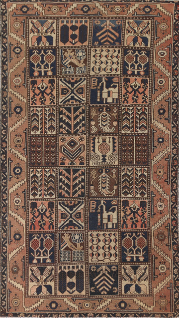 Garden Design Bakhtiari Persian Area Rug 5x9