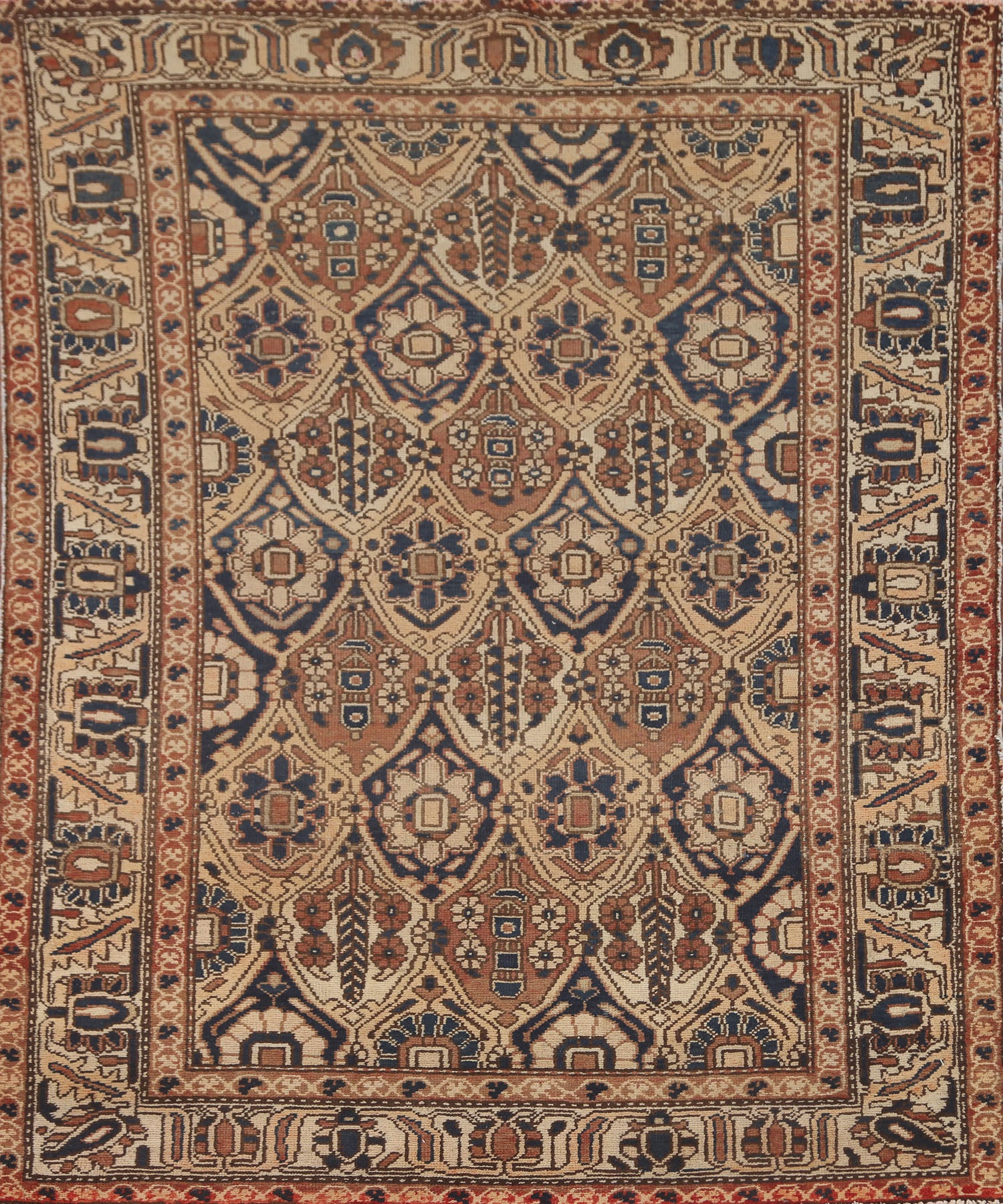 Vegetable Dye Bakhtiari Persian Rug 5x6