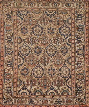 Vegetable Dye Bakhtiari Persian Rug 5x6