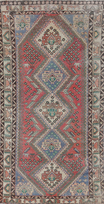 Vintage Wool Tabriz Persian Area Rug 5x10
