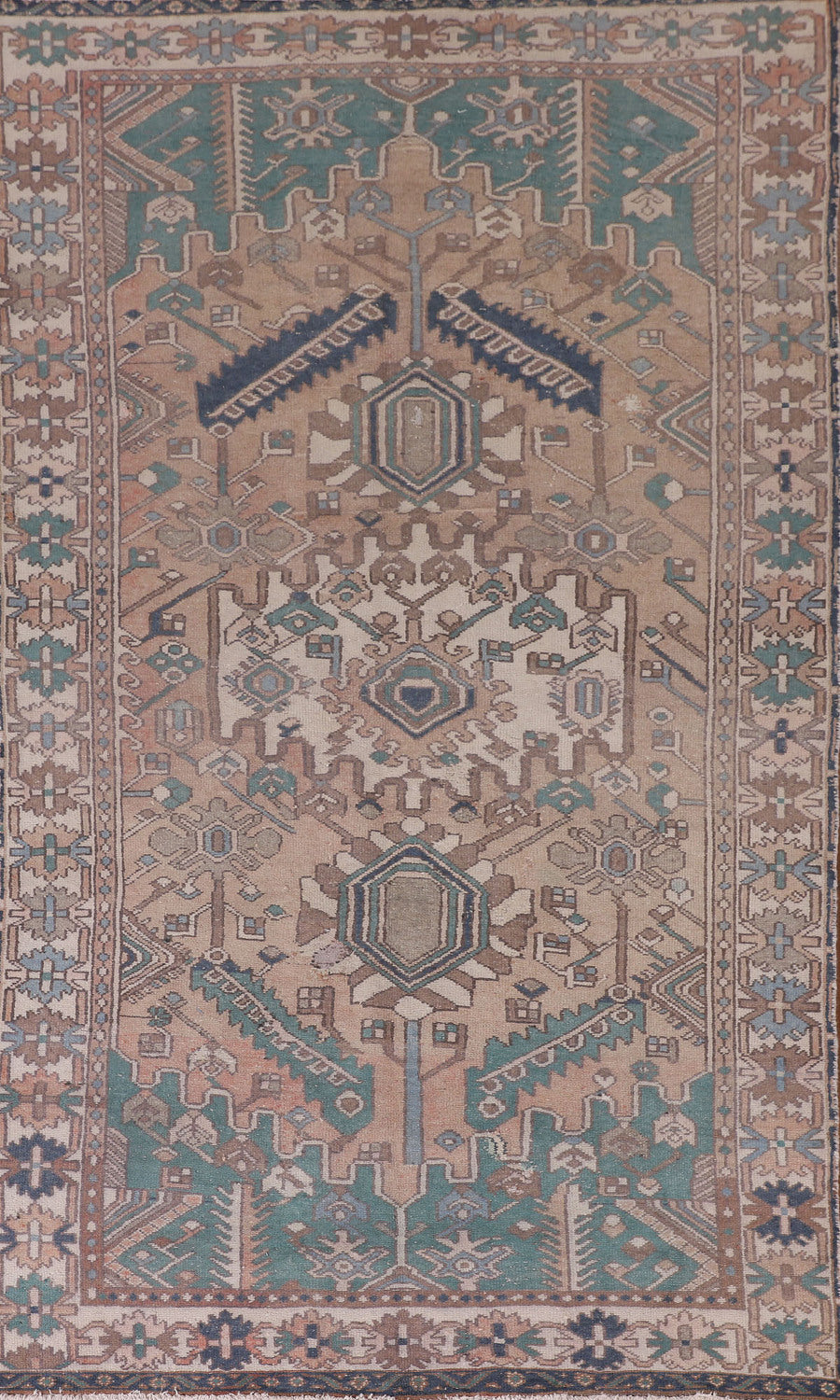 Geometric Bakhtiari Persian Area Rug 5x10