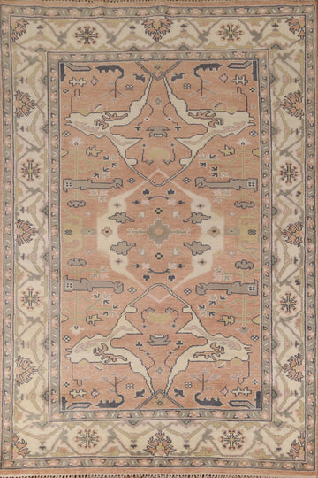All-Over Oushak Oriental Area Rug 6x9