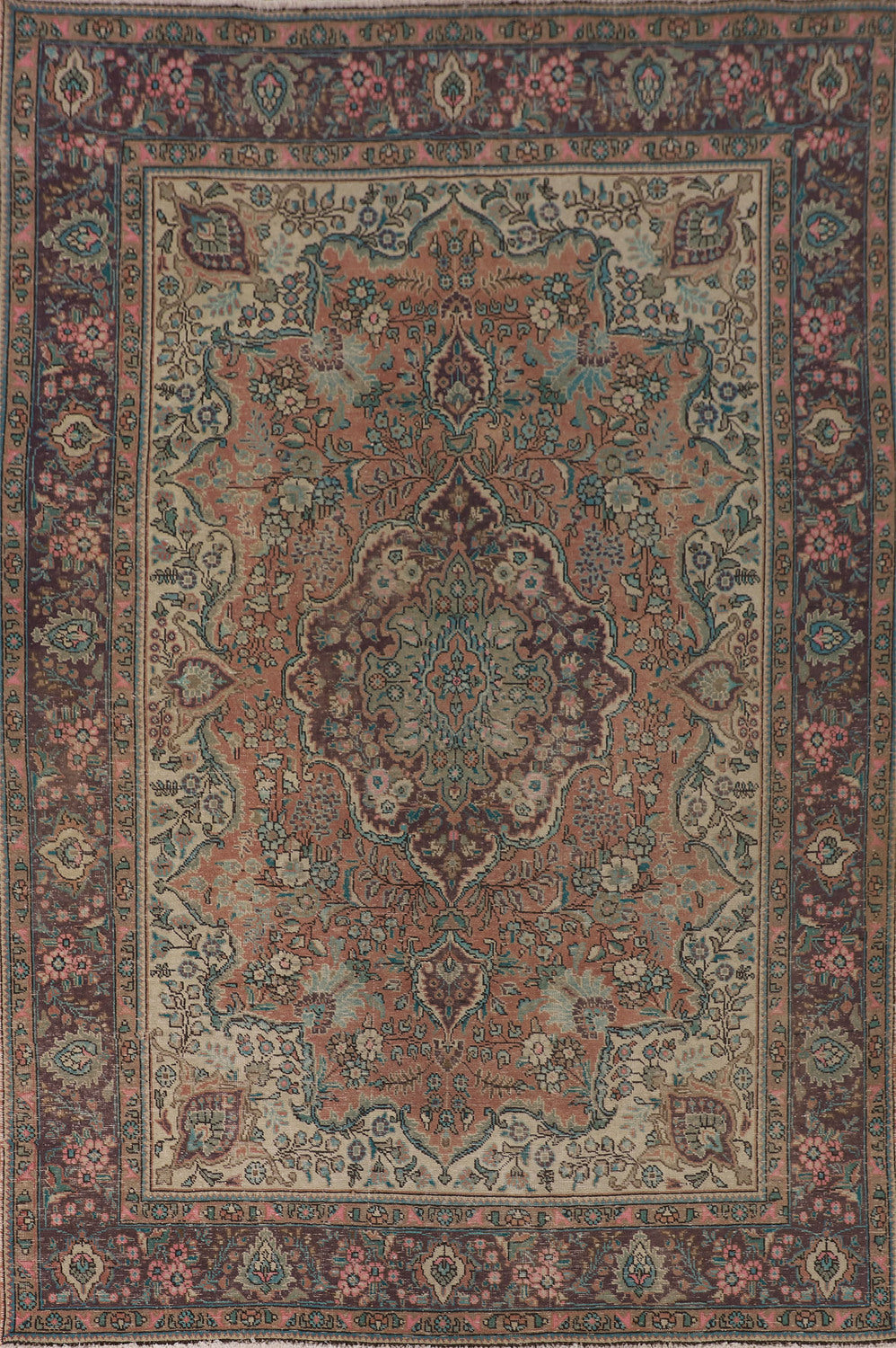 Handmade Wool Tabriz Persian Area Rug 6x9