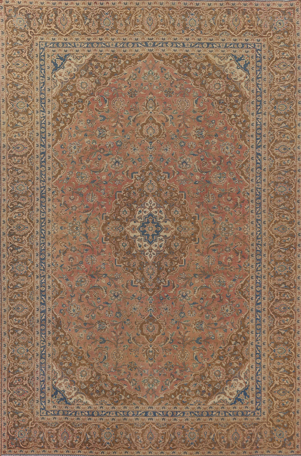 Traditional Mashad Persian Area Rug 9x12