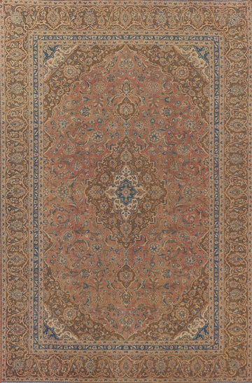 Traditional Mashad Persian Area Rug 9x12