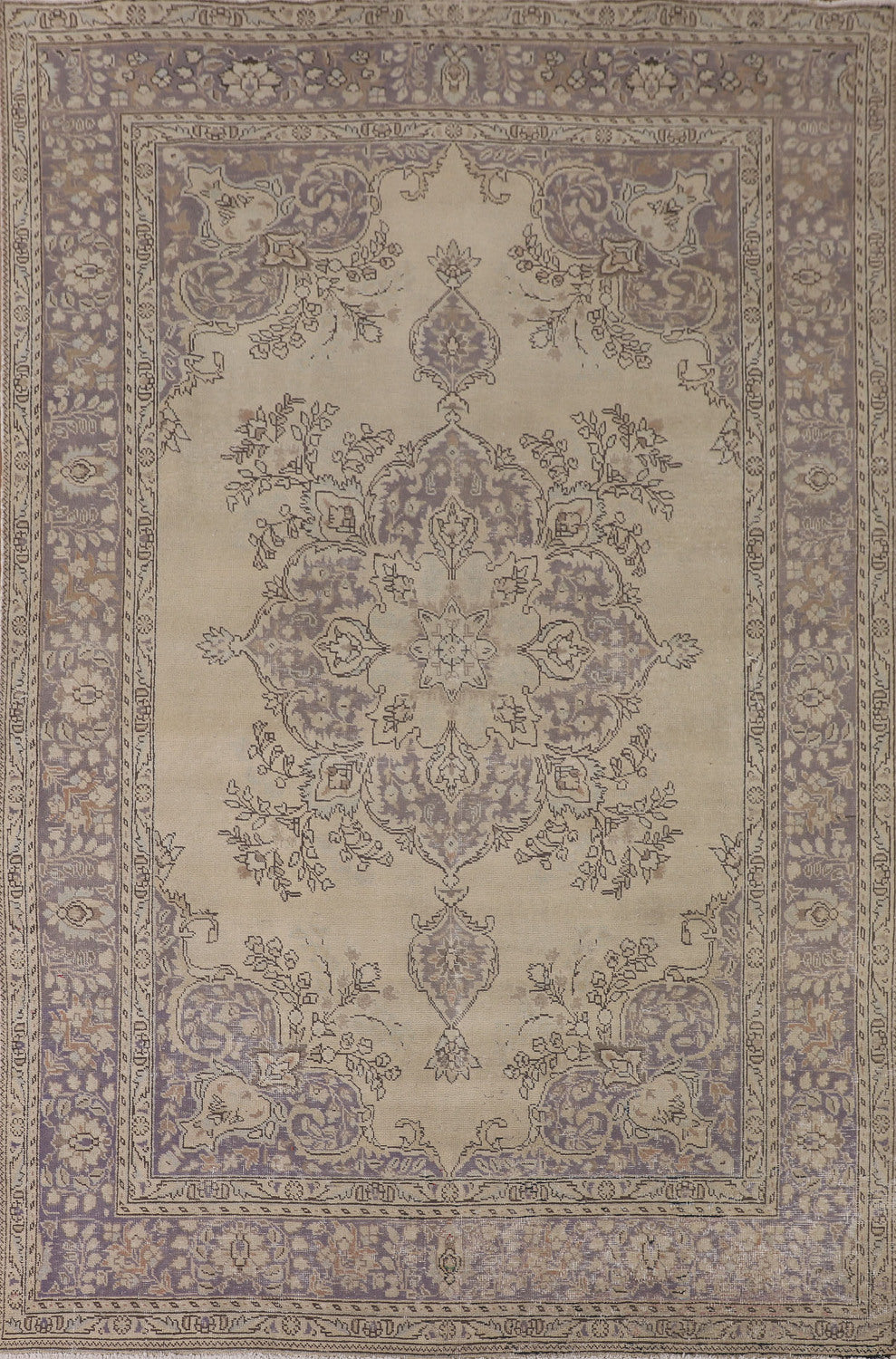 Vintage Wool Tabriz Persian Area Rug 7x10