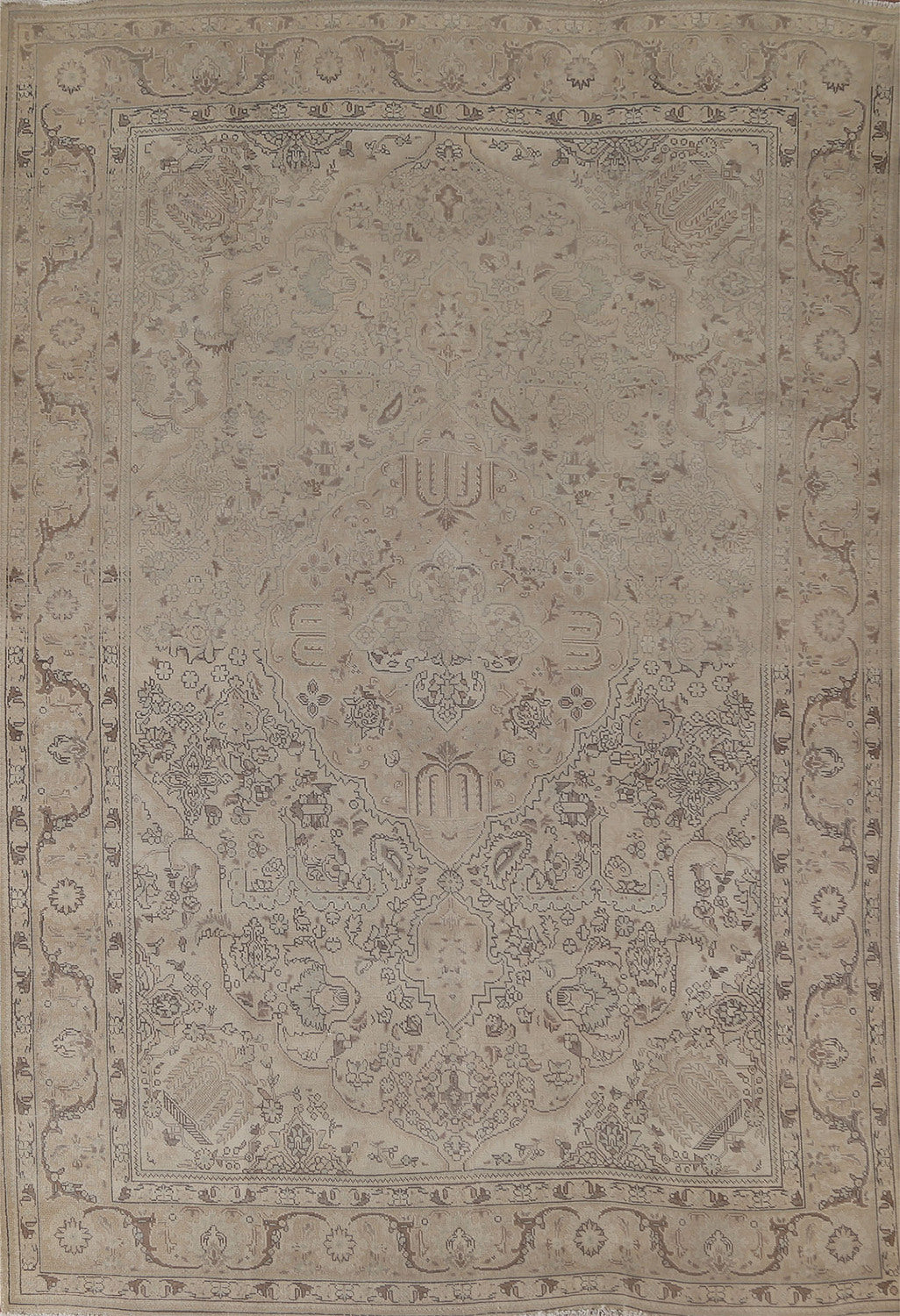 Vintage Tabriz Persian Area Rug 7x10