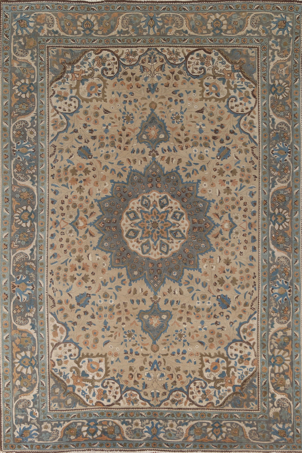Handmade Floral Tabriz Persian Area Rug 7x10