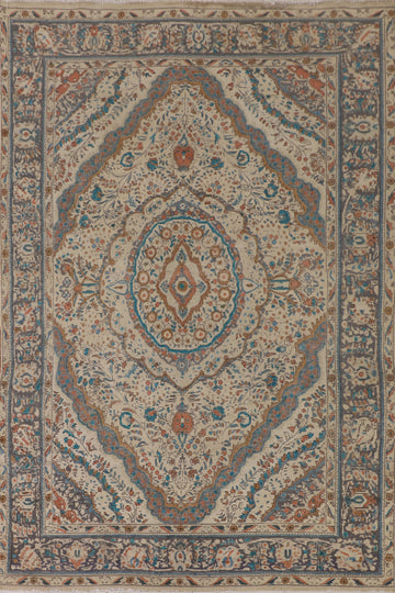 Handmade Wool Tabriz Persian Area Rug 7x10
