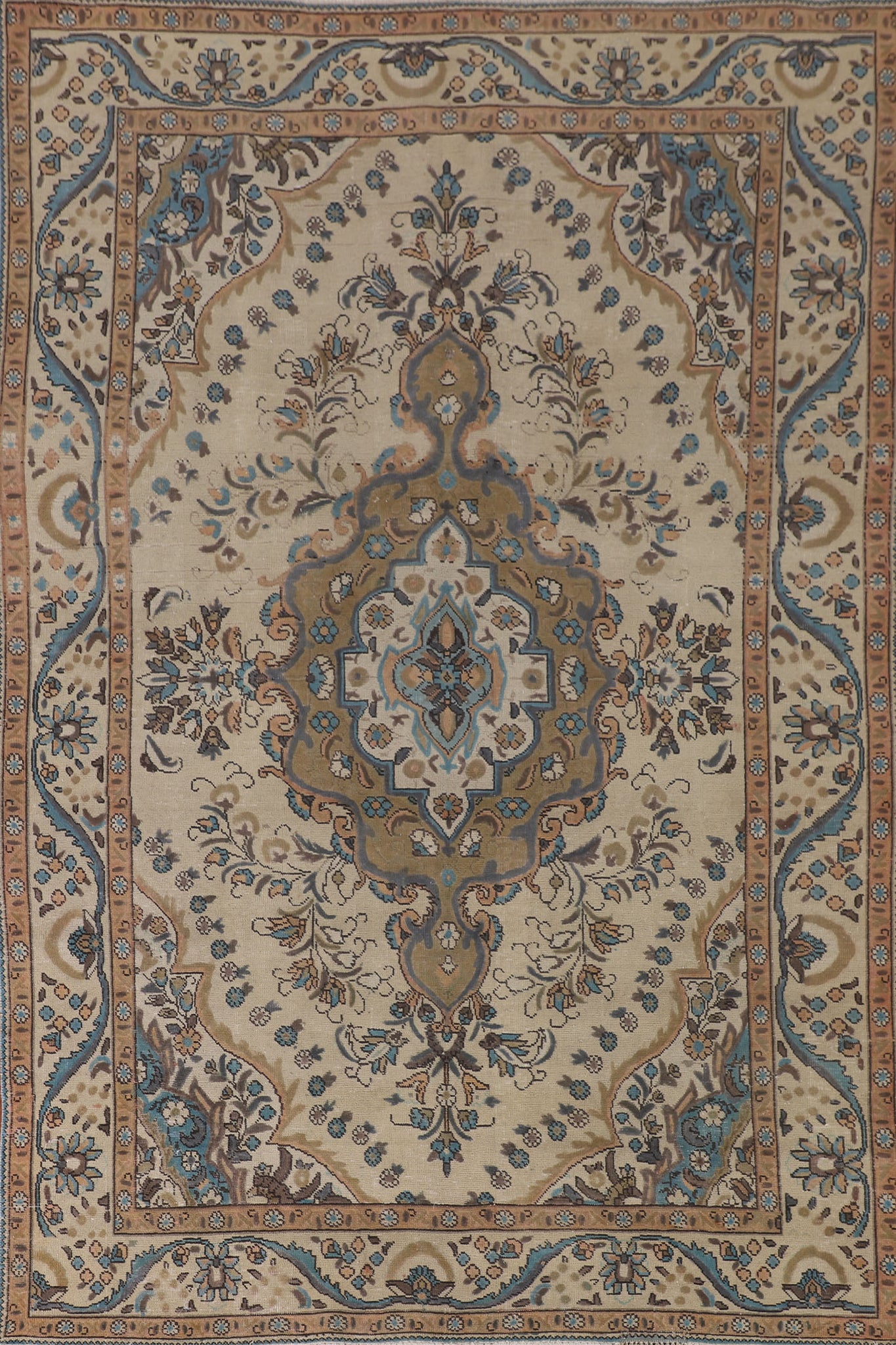 Vintage Tabriz Persian Area Rug 6x10
