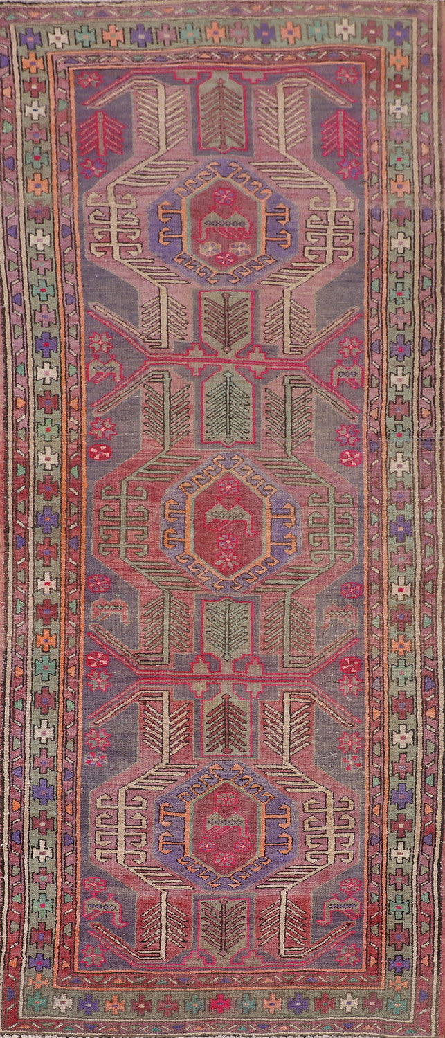Over-Dyed Ardebil Persian Runner Rug 4x10